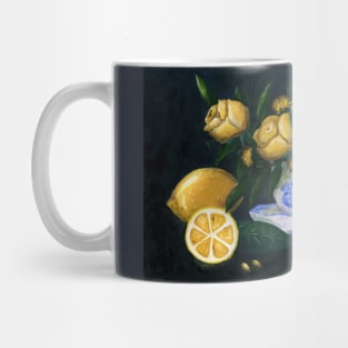 Lemons with roses Mug